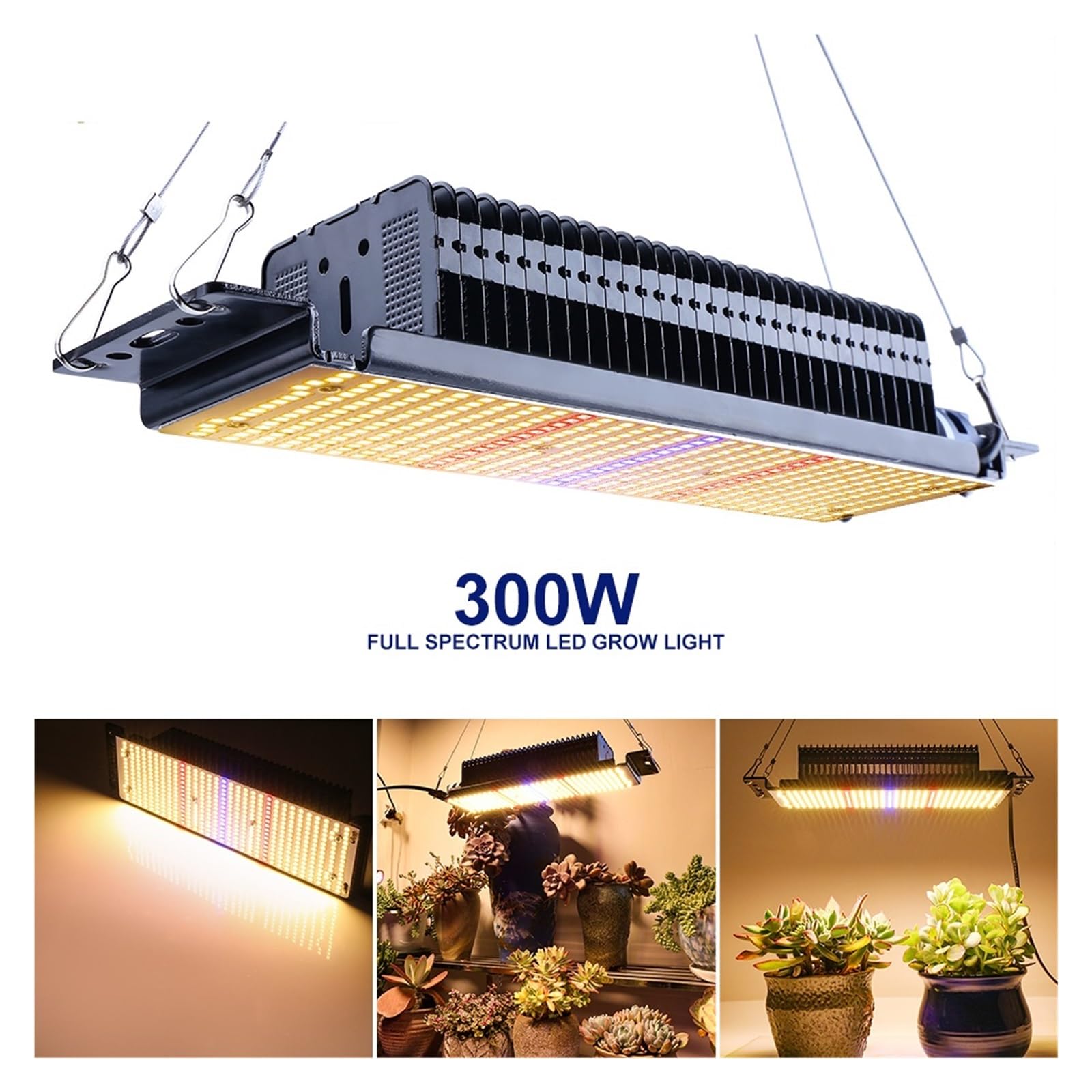 Lampada da coltivazione a LED 300 W a spettro completo 465 for piante for interni Fiori Vegs Piantine Serra Illuminatore orticolo