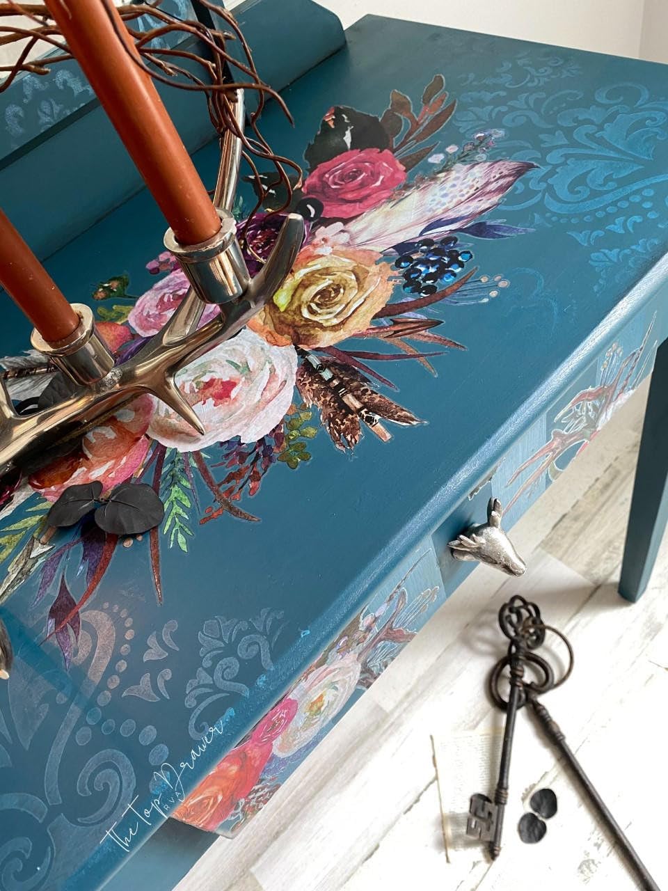 Victorian Damask Mylar Stencil by Dixie Belle Paint Company