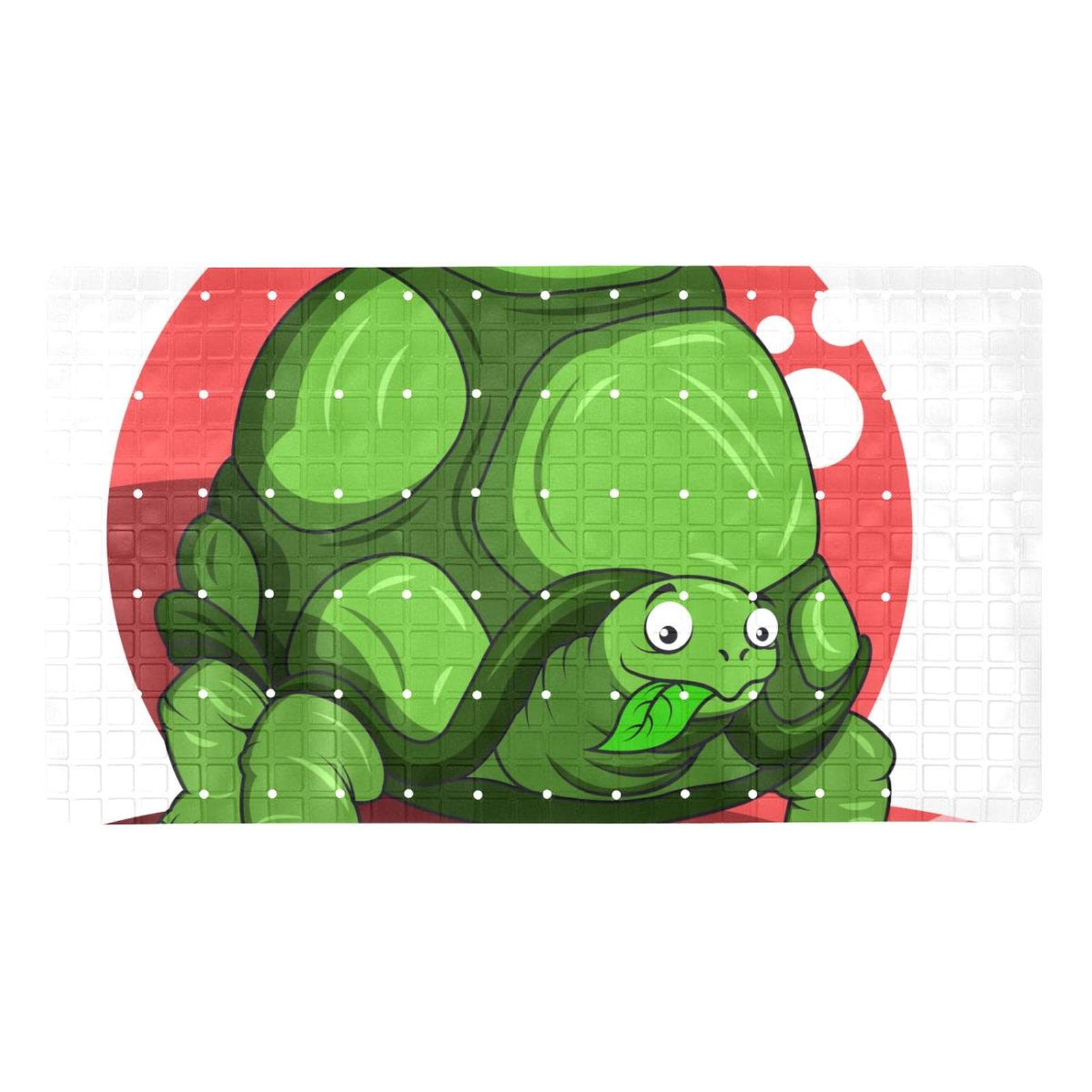 Tapis de bain antidérapant tortue pour douche sécurisée et sans glissade