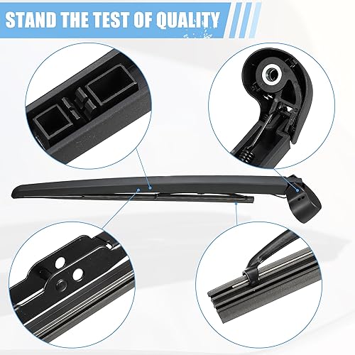 Miniatura 4 de ACROPIX Juego de 2 piezas de repuesto de brazo de limpiaparabrisas trasero, calidad de fabricante original del equipo, para Audi Q7 2007-2015