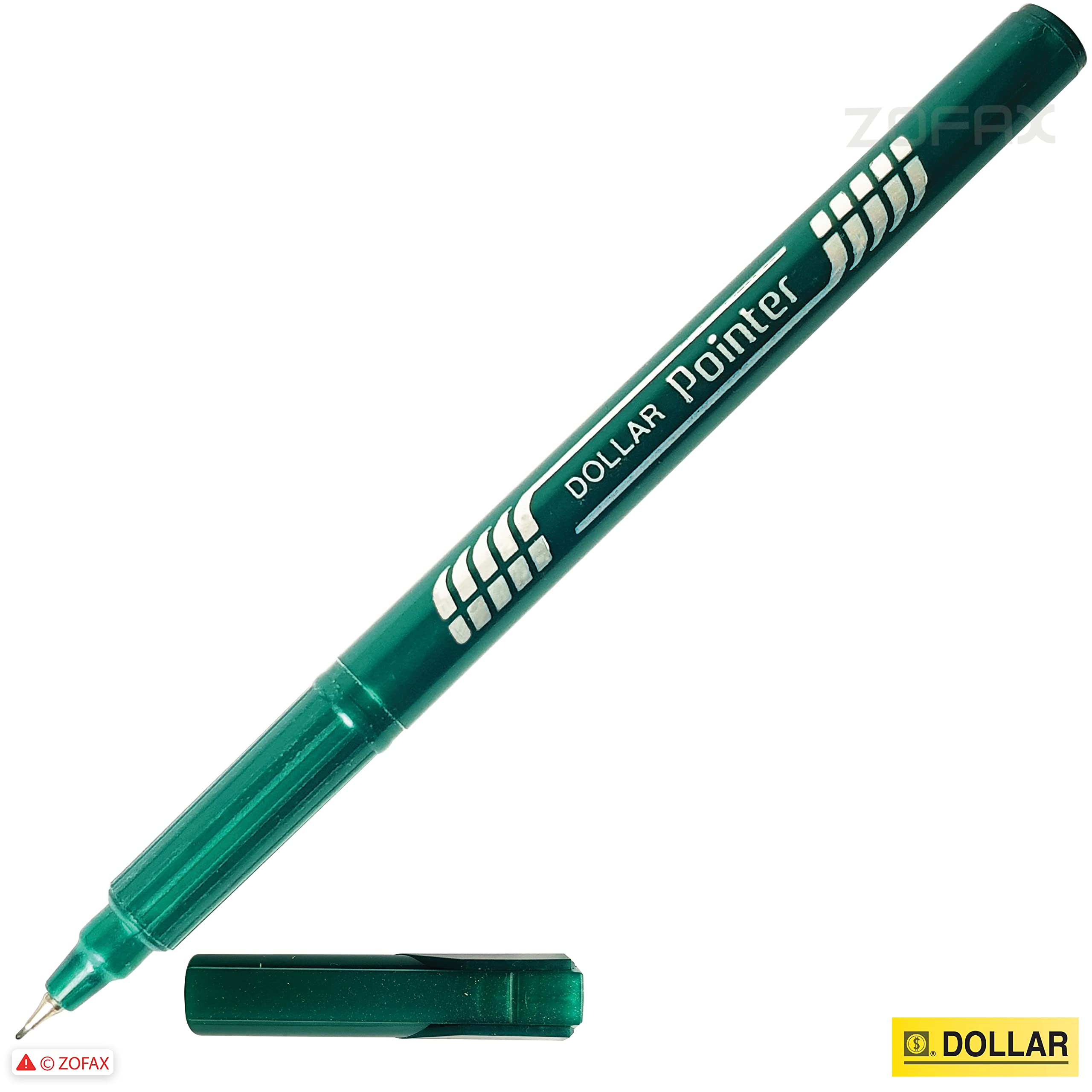 Penne A Punta Fine DOLLAR Punto - 10 Pezzi Verde, Punta Extra Fine 0,3 Mm, Per Disegno Tecnico, Calligrafia E Illustrazione