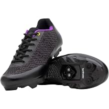 Tommaso Womens SPD Cycling Shoes for Mountain Biking and Outdoor Walkable Comfort Compatible with SPD Cleats Pre-Installed Cleats Included