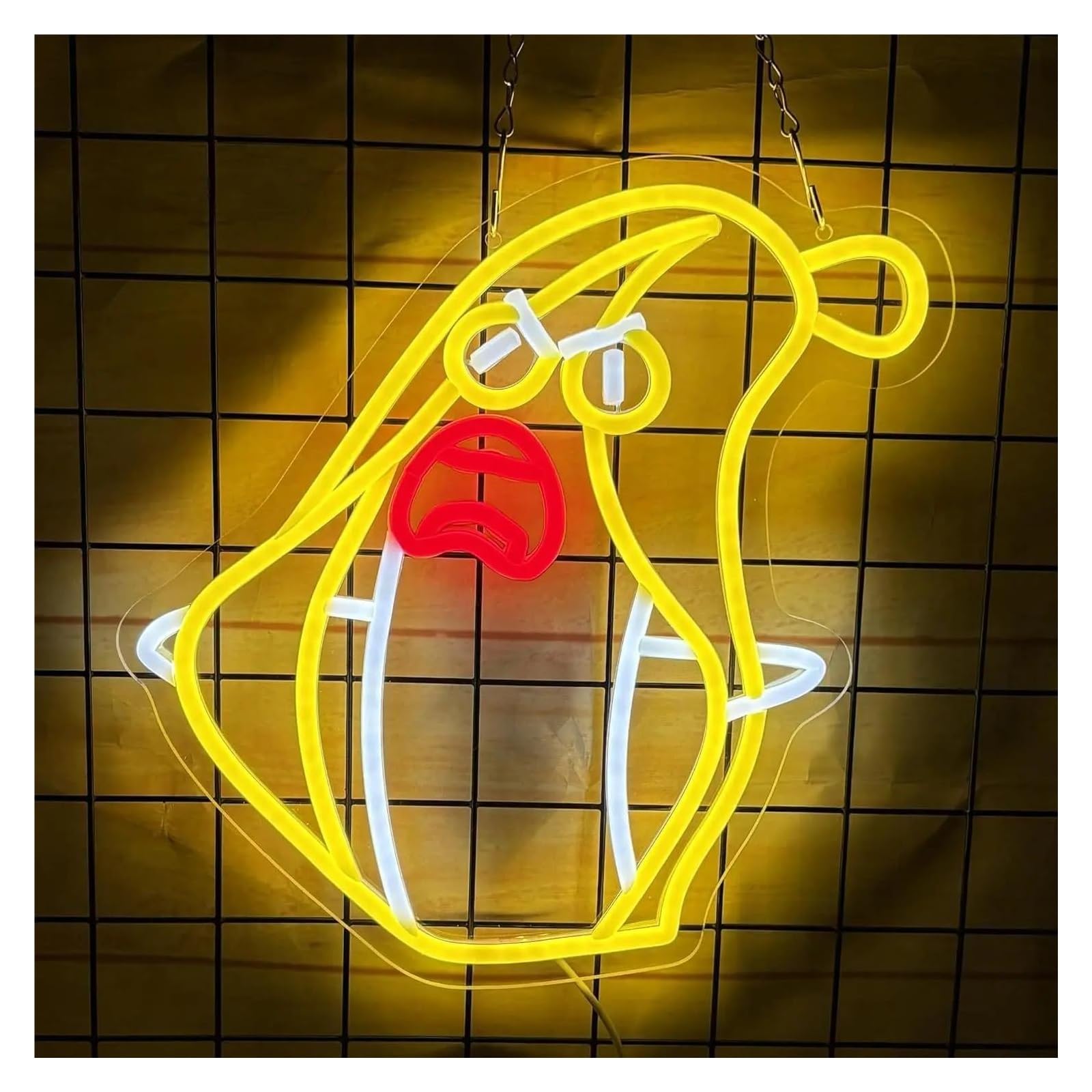 LEMST Sign Lamp Banana Neon Light USB Powered,for Kitchens, Cafes, Fun Decor 32x32cm