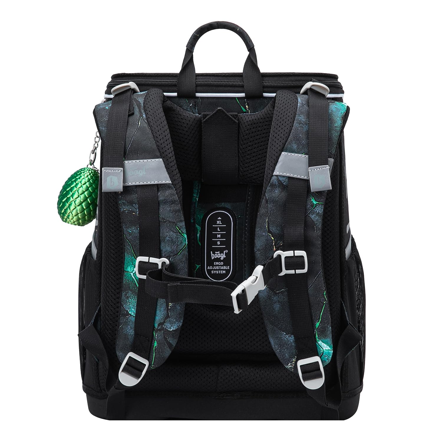 Baagl Schulranzen Jungen Mädchen für 1. Klasse - Ergonomische Schultasche für Kinder - Schulrucksack mit Brustgurt - Grundschule Ranzen Tornister
