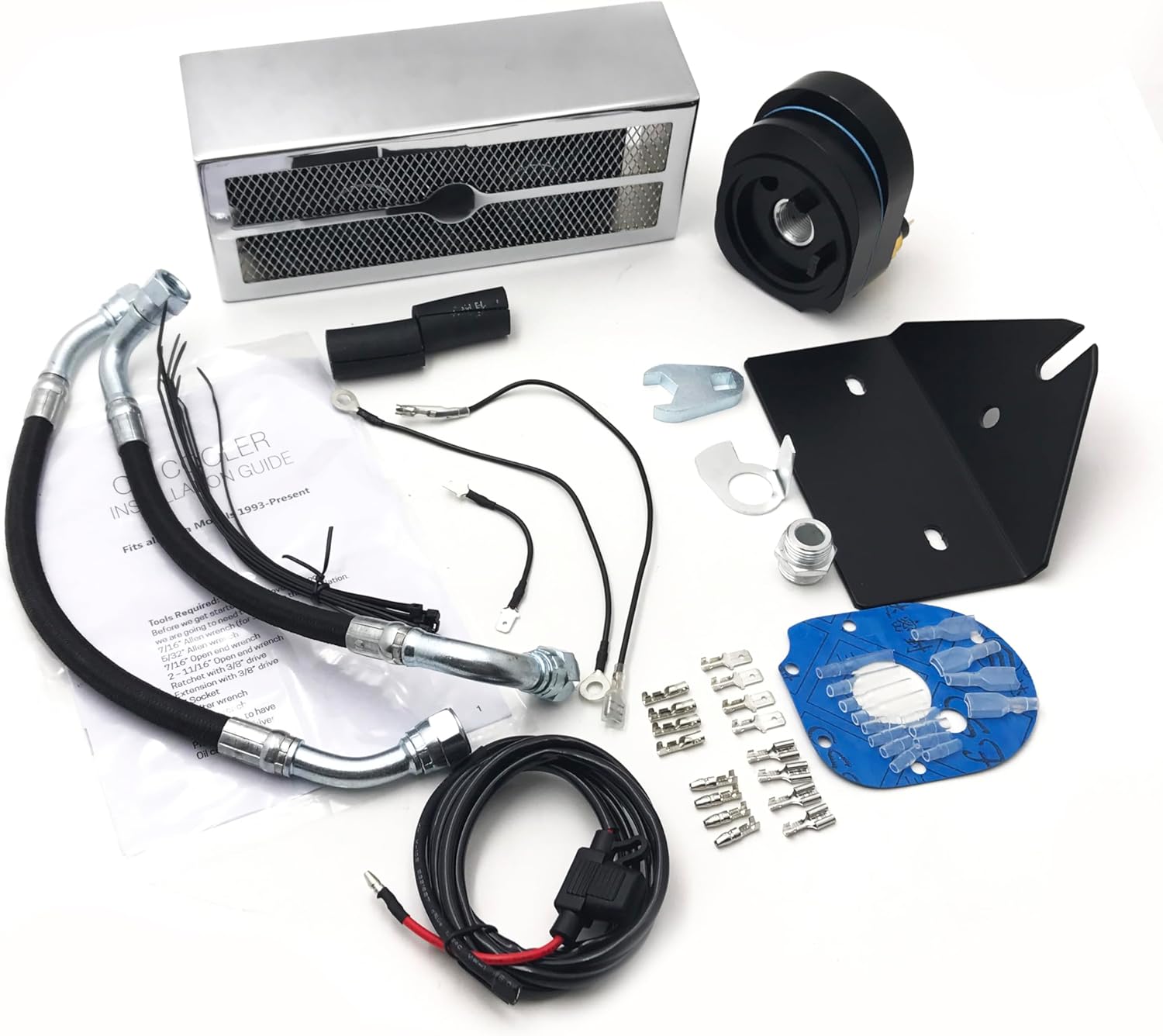 SMT-Reefer Oil Cooler Cooling System Mounting Bracket Compatible With Harley Dyna Models 93-07 [B07539LFZY]