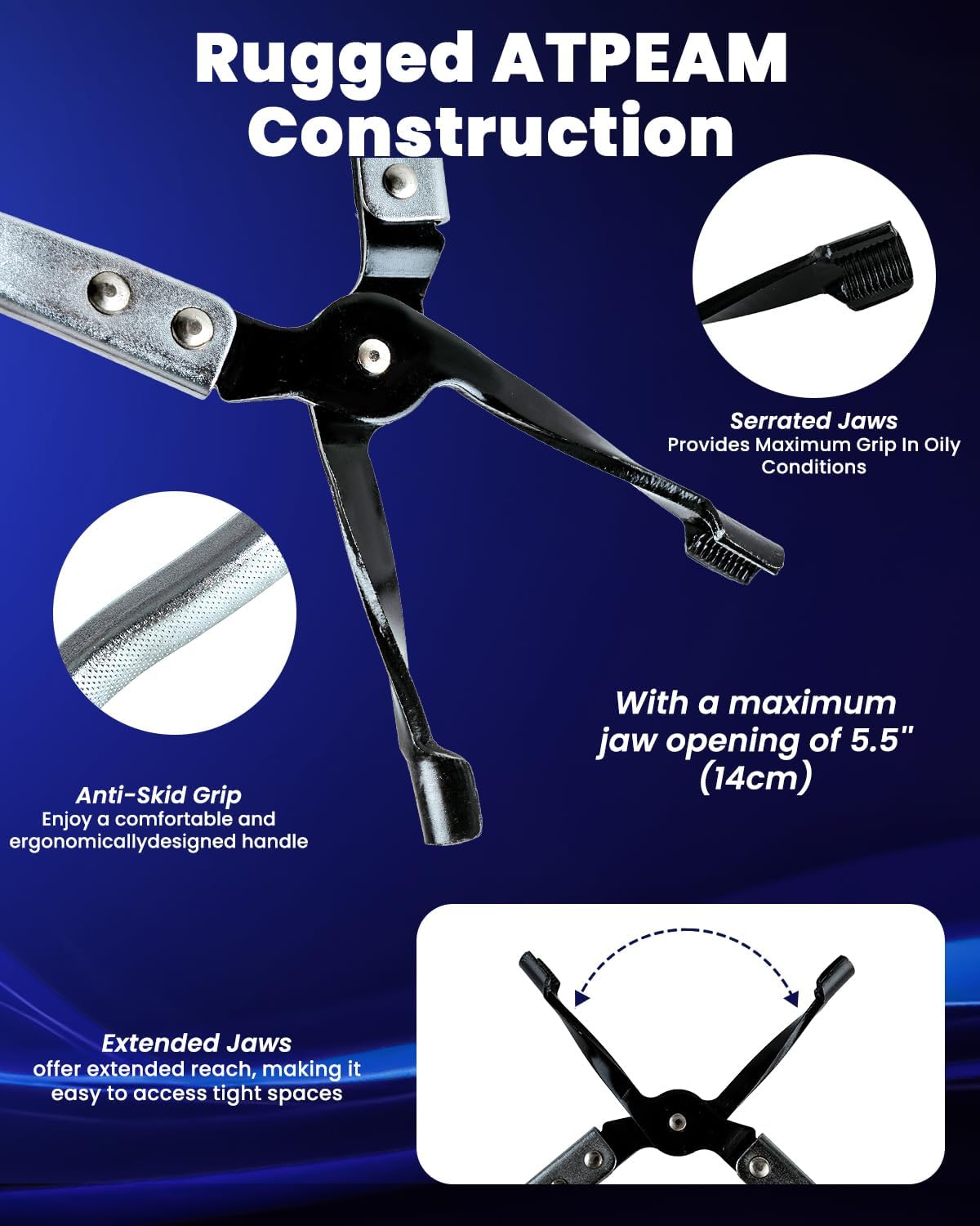 ATPEAM Valve Seal Removal Tool 11pcs Valve Spring Compressor Installer Kit