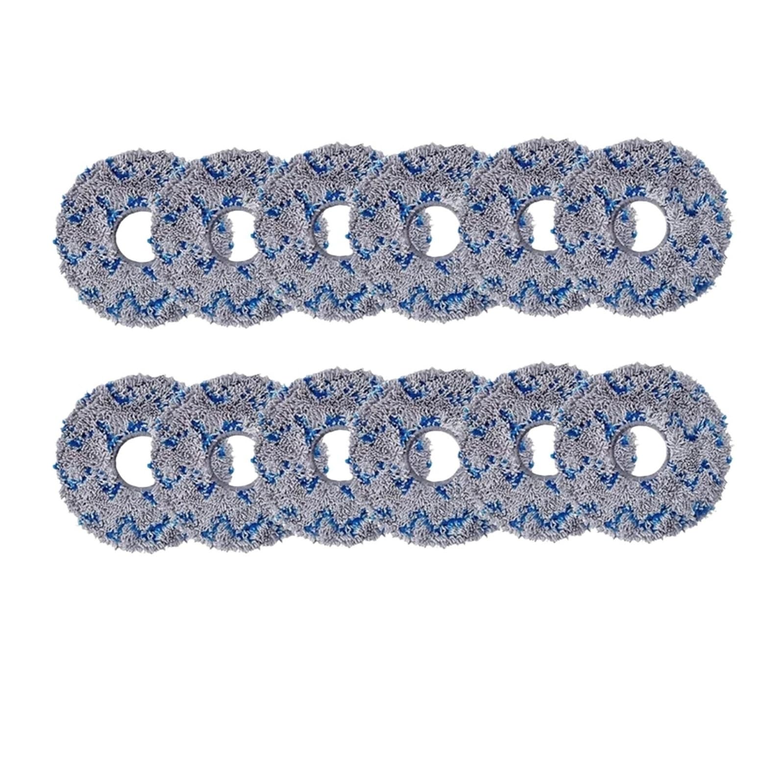 VIXWDRUTY Mop Cloth，Compatible For Deebot，T30 Pro，Compatible For Omni，T10 T20/T30s Combo X1 X2 /Robot Vacuum Cleaner Mop Pads Accessories Parts(12pcs)
