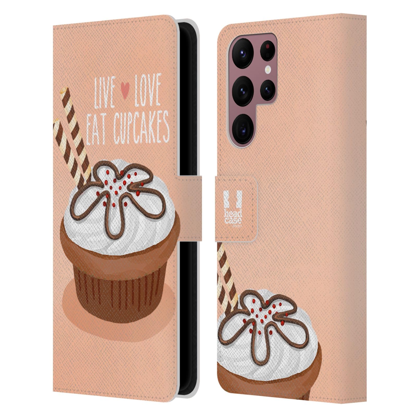 Funda Samsung S22 Ultra libro evita pantallas rotas con estilo chocolate dulce 7