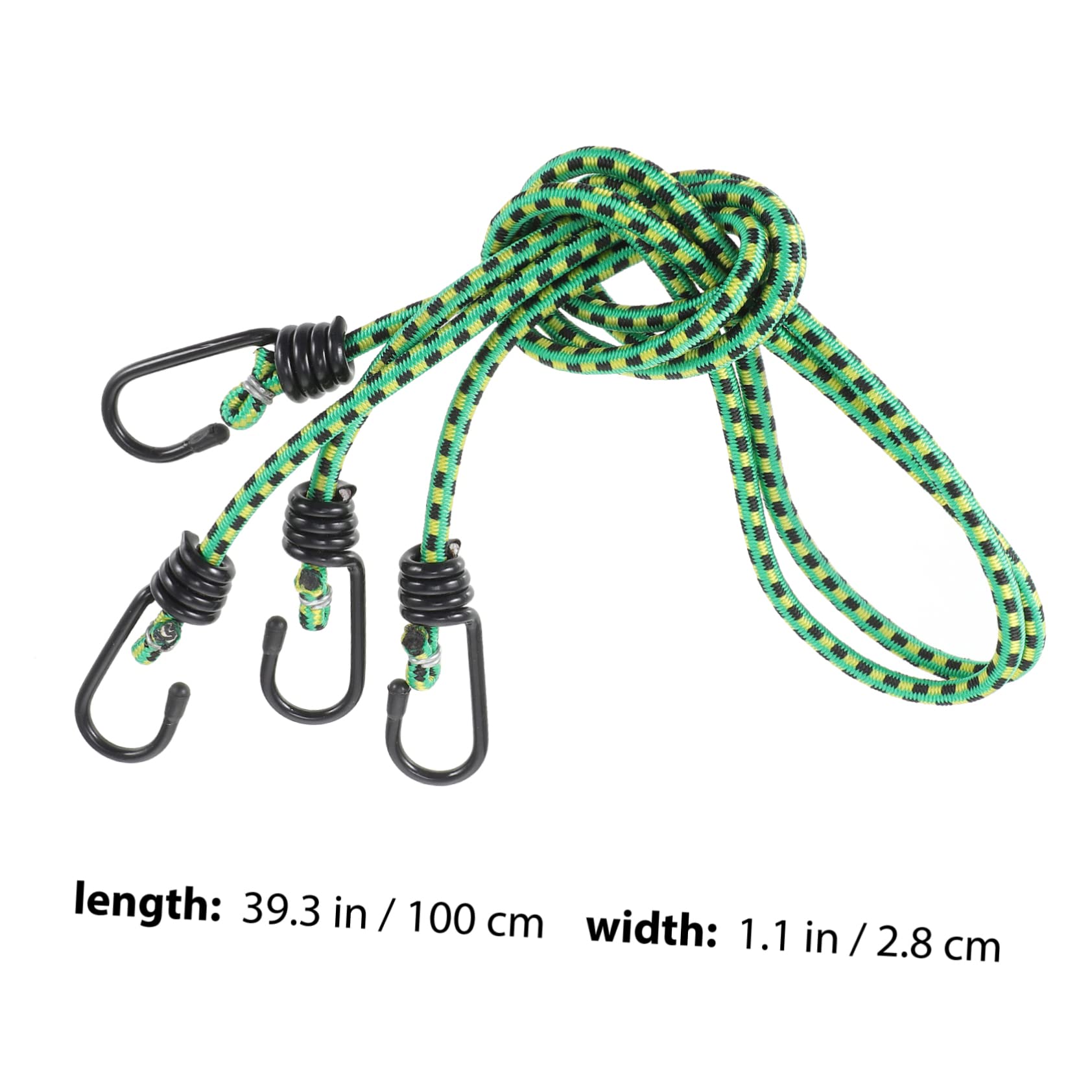 SUPVOX 20Pcs Heavy Duty Bungee Straps Assorted with Hooks Durable Weather Resistant for Outdoor Use Securing Cargo and Luggage