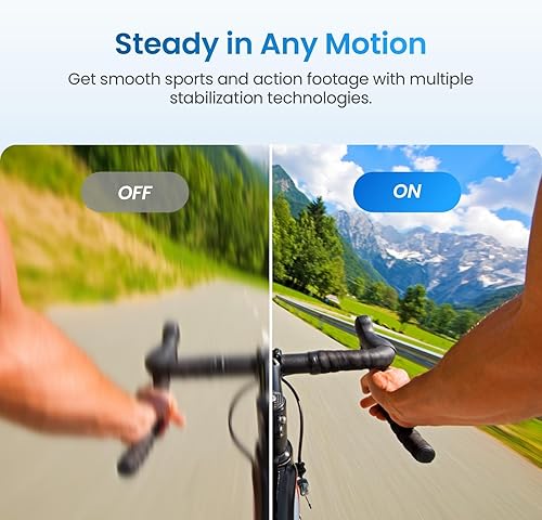 Miniatura 4 de Cámara de acción Xtra Edge, sensor de 1/1.3" y video cinematográfico 4K, hiper estabilización, cámara impermeable hasta 52 pies, batería de 3 horas