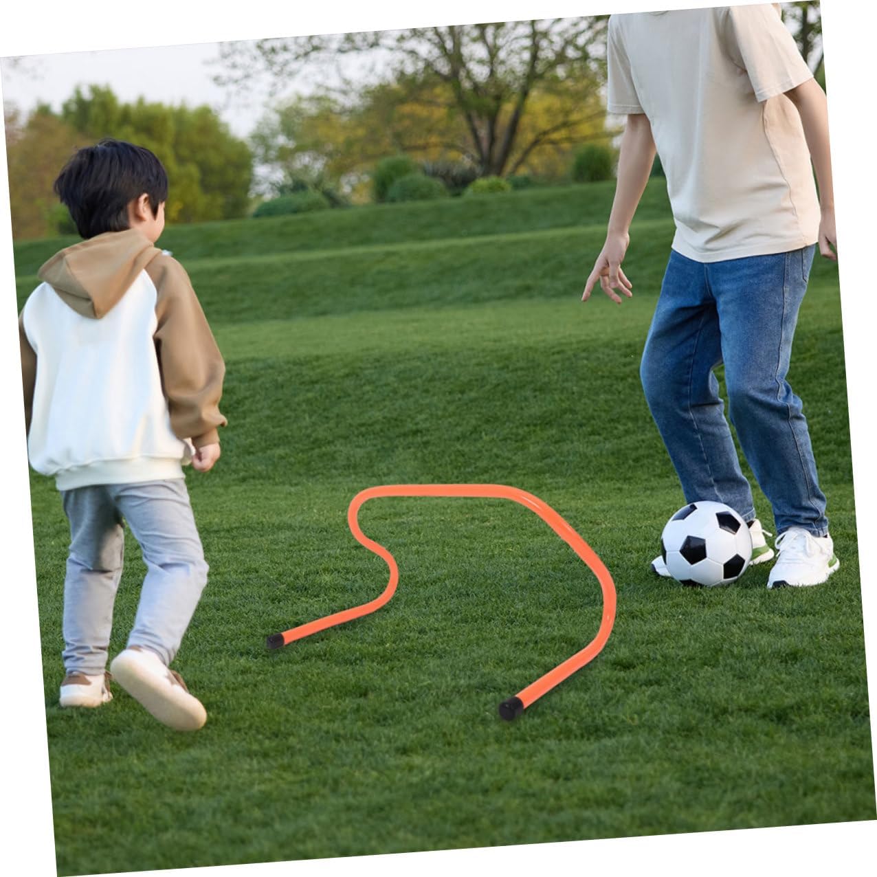 3pcs Speed Hurdles Set 15cm Plastic Training Hurdles Agility Soccer Football Sports Training Equipment for Youth Agility and Speed Drills