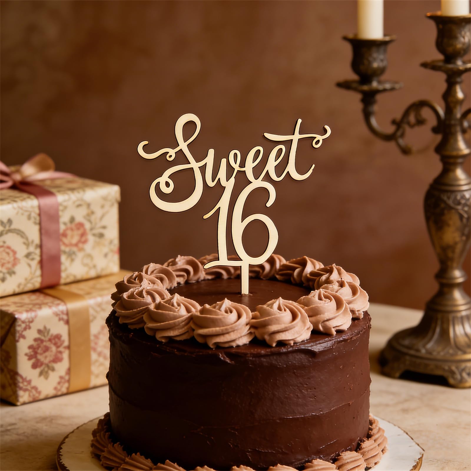 Photo 1 of LZGXZF Sweet 16 Cake Topper