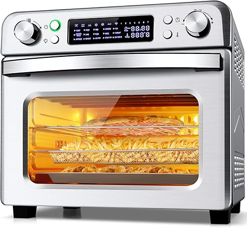 Horno freidora de aire COOCHEER de 21 cuartos de galón, freidora de aire, horno tostador, horno de encimera de convección grande, asar, hornear,