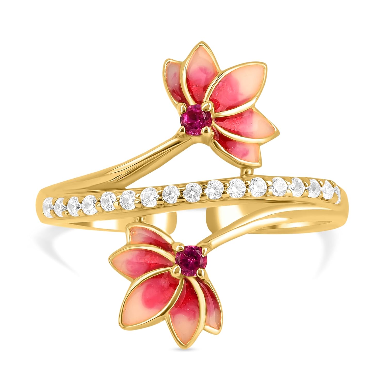 ROOVI Lotus 925 Silver Ring I Gifts for Girlfriend I Gifts for Women & Girls| With Certificate of Authenticity and 925 Stamp |