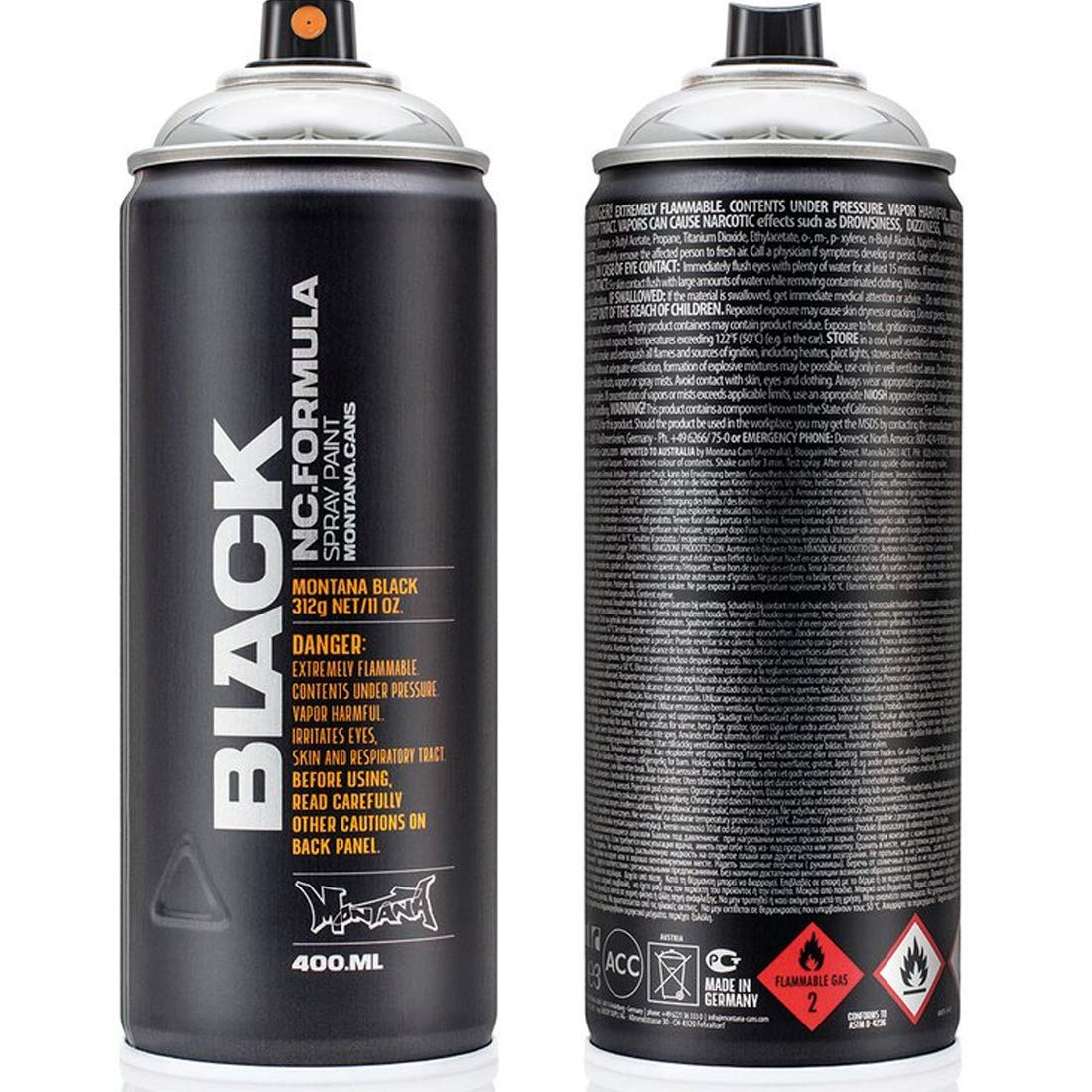 Montana Black High-Pressure Cans - SilverChrome 400ml Can