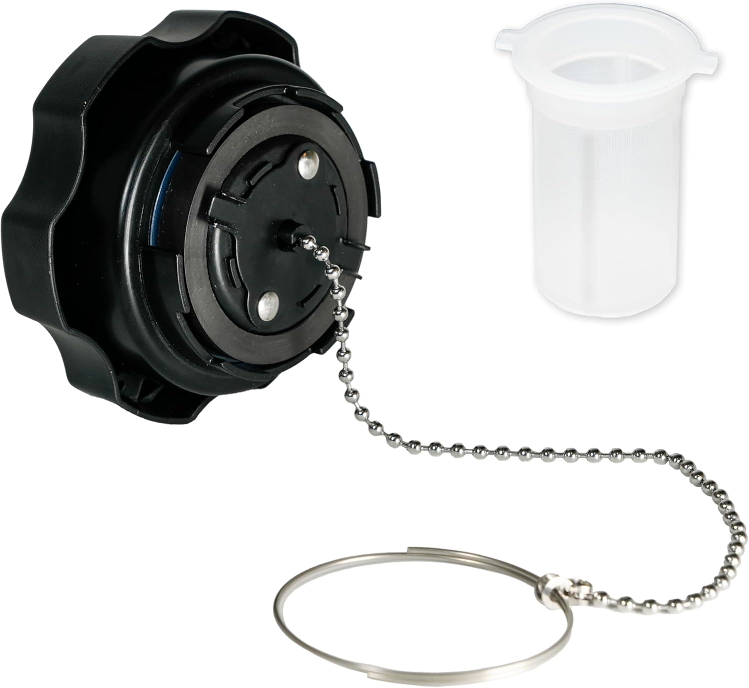 JMCHstore OEM Gas Fuel Cap w/Fuel Filter for Kohler SH255 SH265 SH270, Gas Lid for CH245 CH255 CH260 CH270 CH395 CH440 Engine, Parts 17 173 49 17 173 49 S