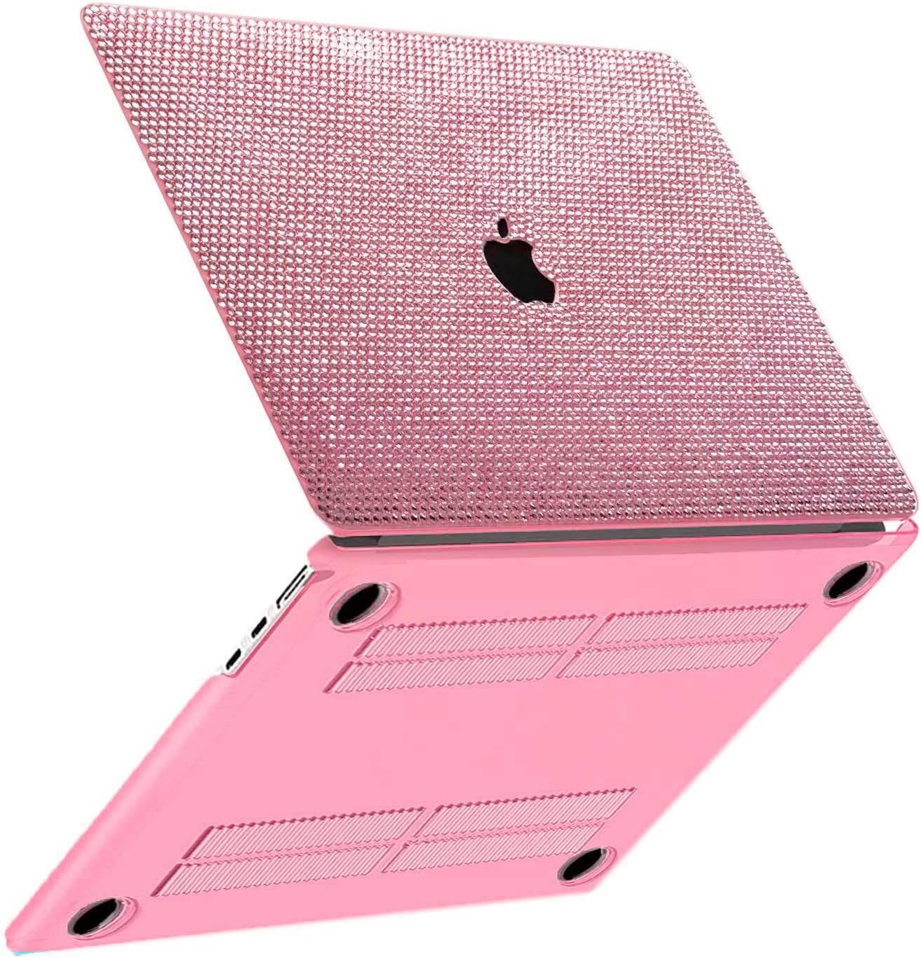 Bling Rhinestone Case for MacBook Air 15 inch (2023-2026) Release,M5 A3448/M4 A3241/M3 A3114/M2 A2941 Chip,Glitter Sparkle Hand Glued Diamond Case Fashion Luxury Shiny Crystal Hard Shell