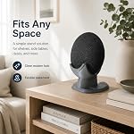 Stand for Home Mini Compatible with Google Voice Assistant – Space-Saving Desktop Mount | Cable Management Design | Non-Slip Base for Smart Speaker Organization