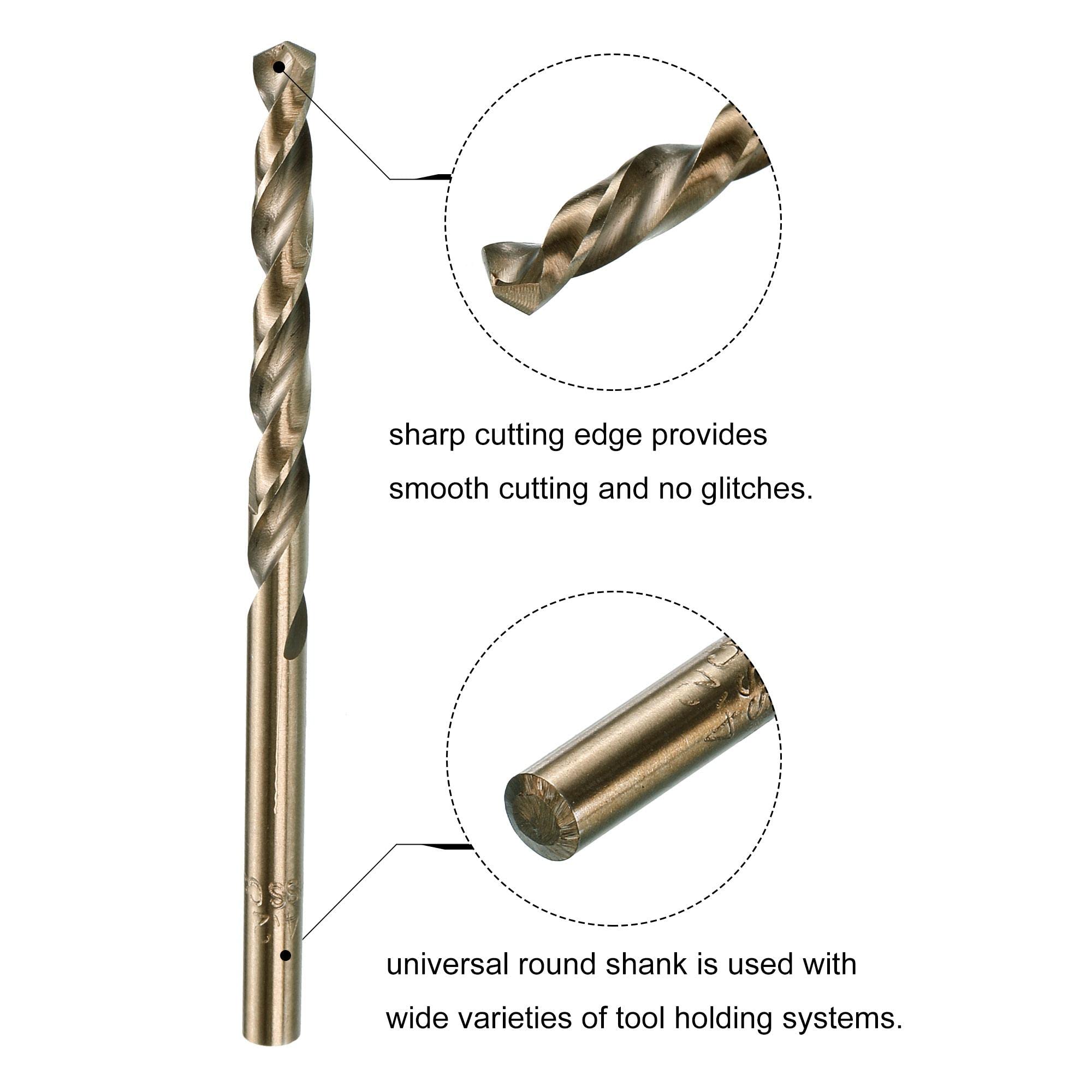 Set di Maschi e filiere e Punte da Trapano, Maschio per fresatura con Filettatura Sinistra M5 x 0,8 e filiera Tonda, Punta elicoidale in Acciaio rapido al Cobalto da 4,2 mm