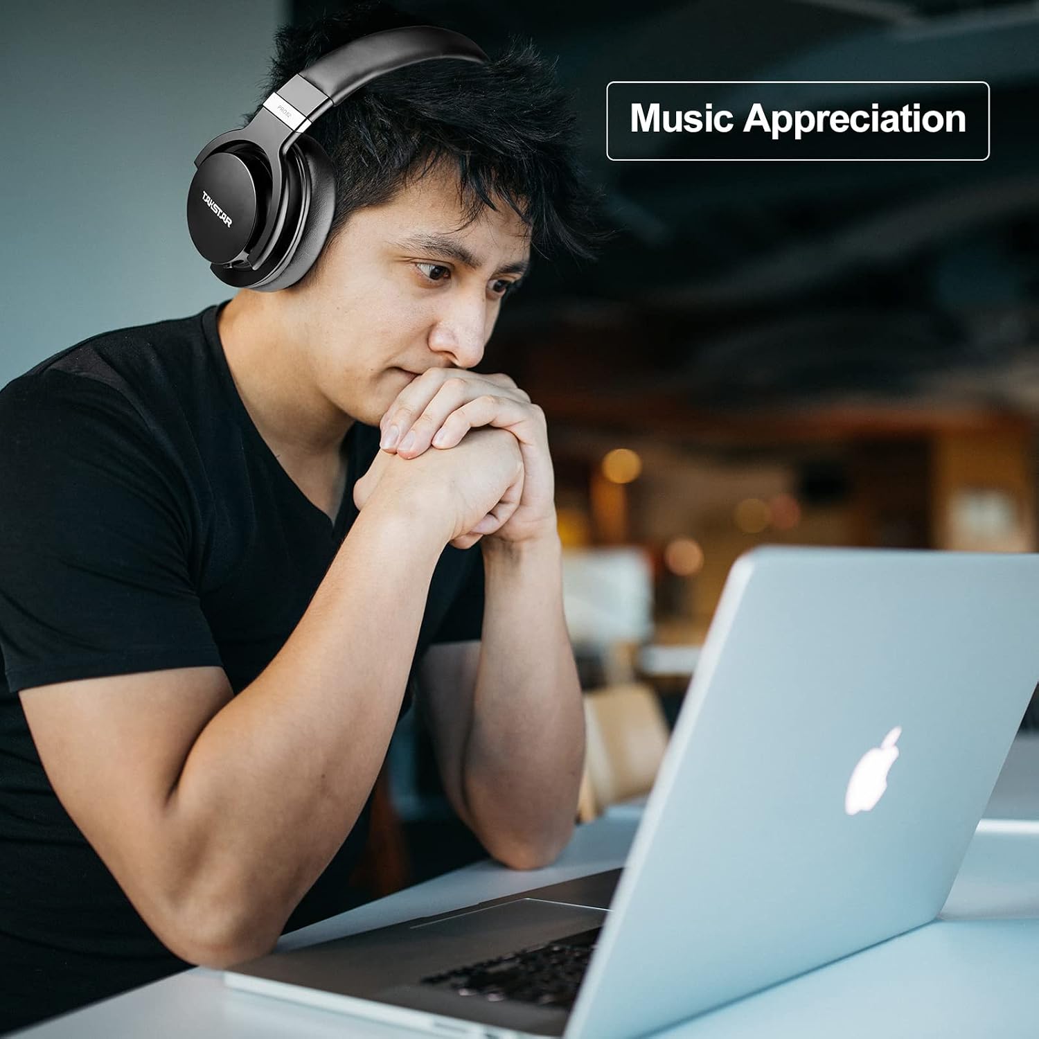 TAKSTAR Over-Ear Monitor Headphones Bass Adjustment HiFi Stereo Dynamic Studio Noise Cancelling Headsets for Recording Monitoring — PRO 82 Black