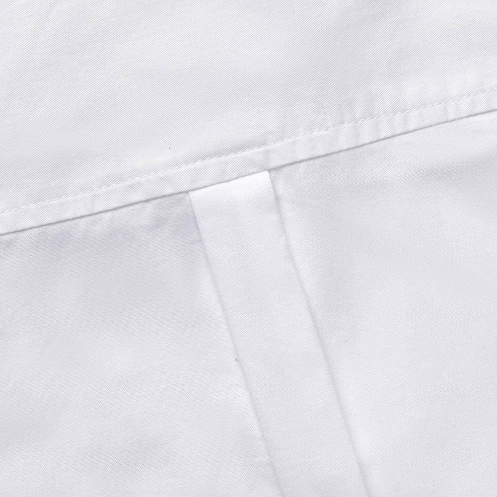 Spring&Gege Camisa de manga larga con botones de sarga de algodón para niños (3-14 años)