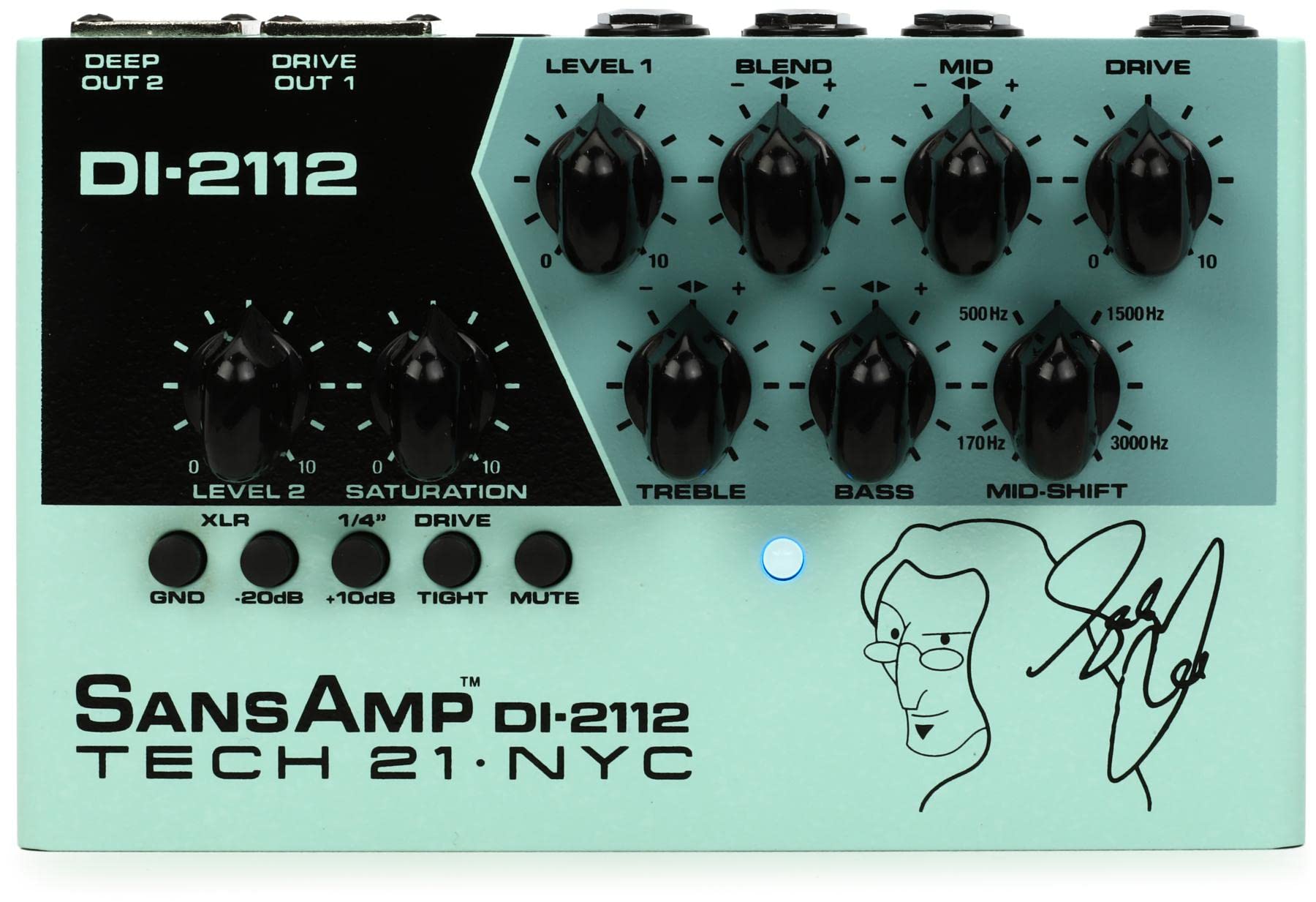 Amazon | TECH21 SANSAMP Geddy Lee Signature ベース用 DI プリアンプ