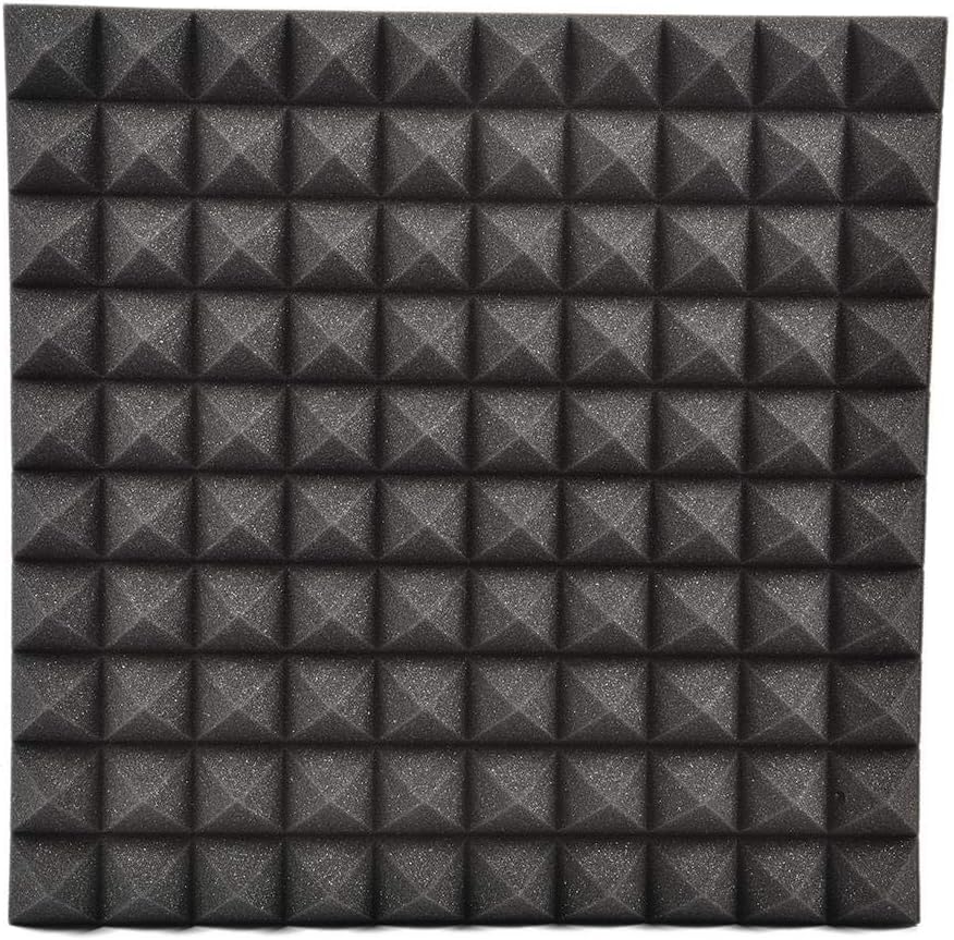 Coseyil Foam Acoustic Panel, Acoustic Panels Soundproofing Foam Pyramidal Acoustic Panels DIY Mural Wall Stickers Noise Reduction Heat Insulation 50 * 50CM