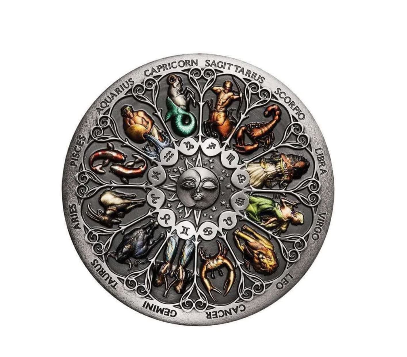 Eillwin Zodiac Constellation Collectible Coin Special Edition Lucky Commemorative Astrology Souvenir for Collectors