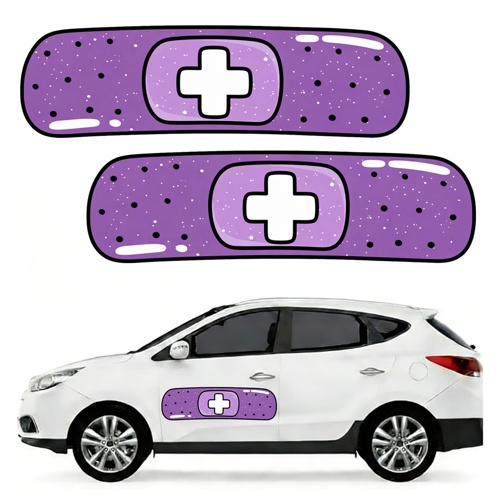 Bandage autocollant voiture BBTO géant 61 cm lot de 2 stickers