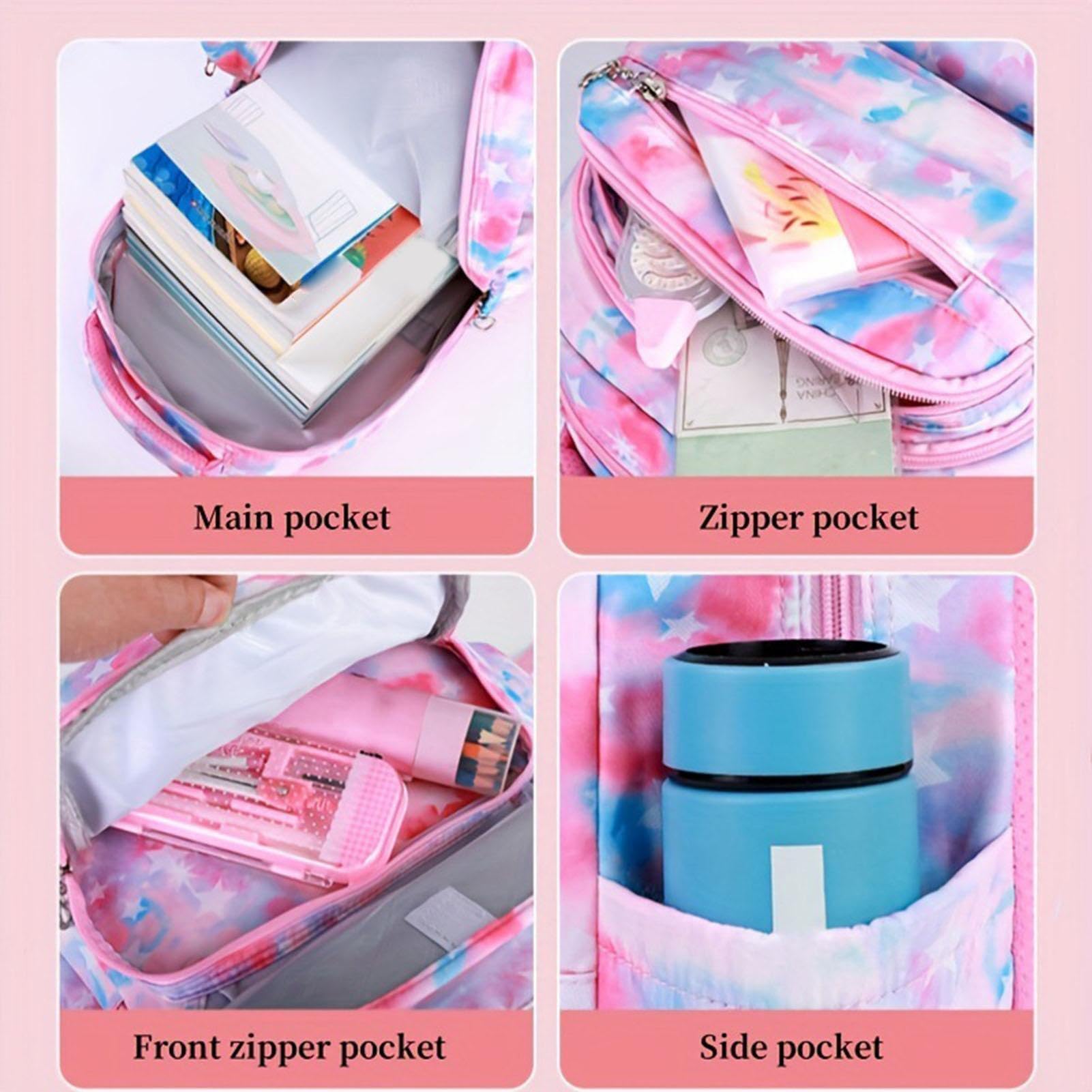 Zaino per la Scuola da Bambine Zaino Tote Grande Impermeabile Ed Ergonomico | Zaino bambini come Portapranzo, Valigia, Tote, adatto a Medie, Elementari e Asilo