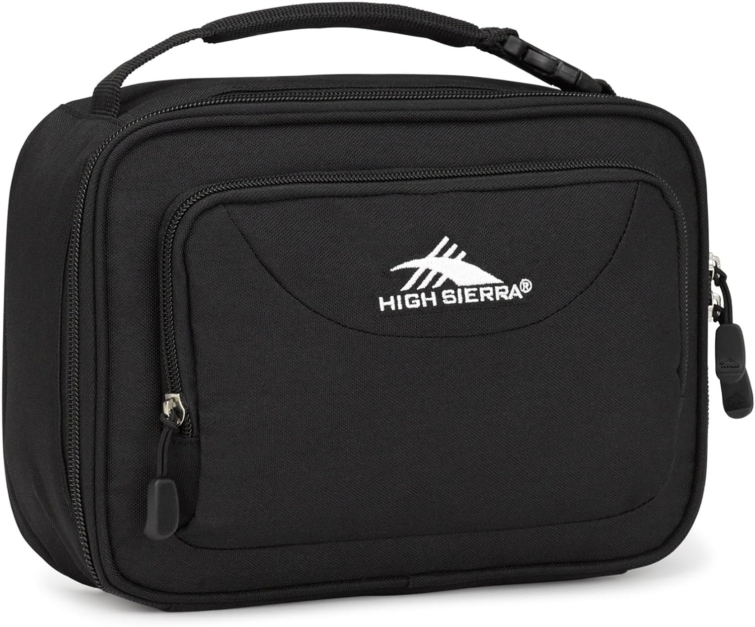 High Sierra Single Compartment Lunch Case, 7-1/8"H x 10-7/16"W x 3-3/16"D, Black