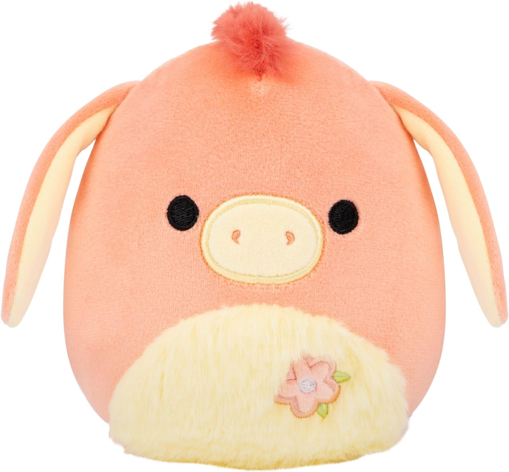 Squishmallows Original 7.5-Inch Llewyn the Peach Donkey - Official Jazwares Plush