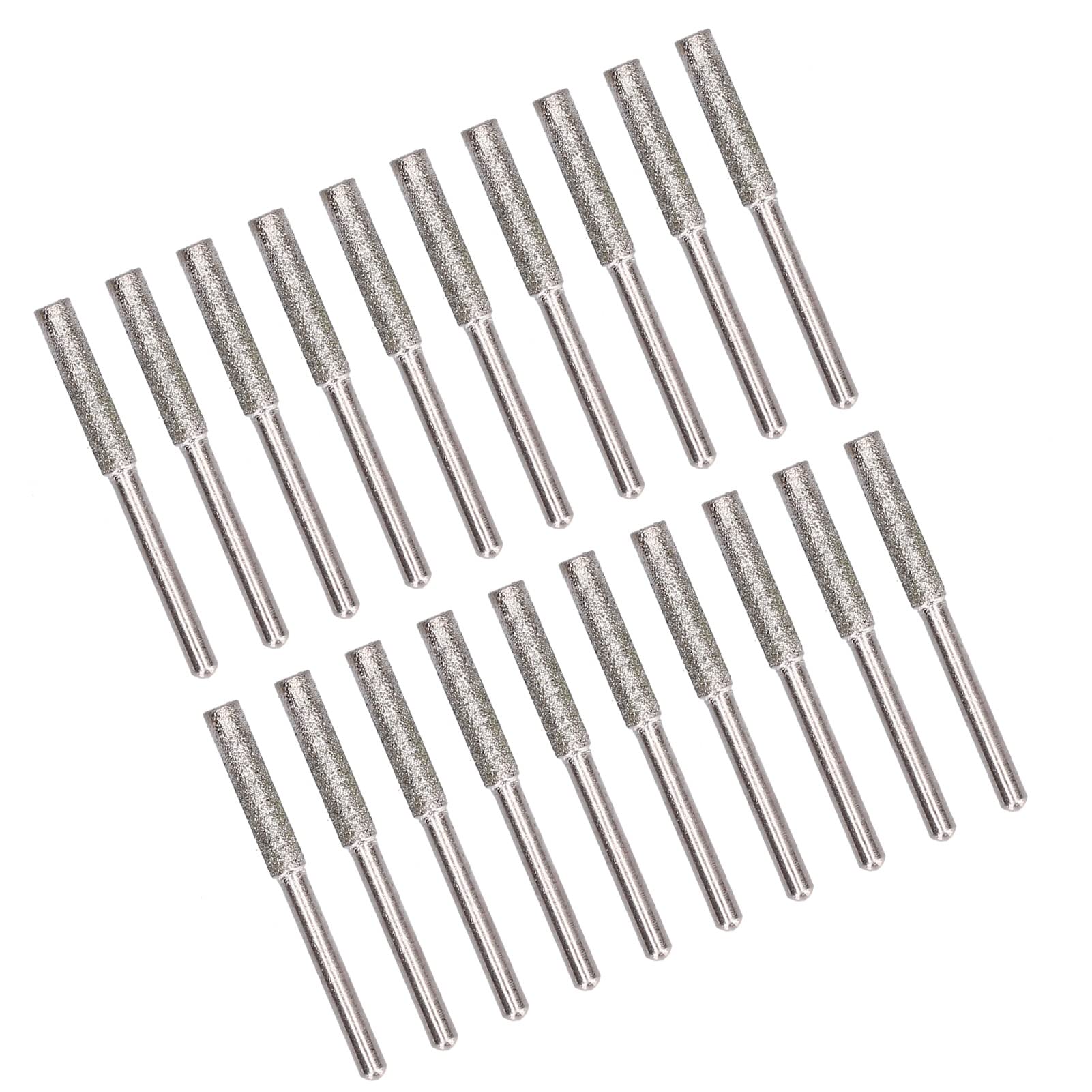 Leapiture 20Pcs Chainsaw Sharpener Burr Chainsaw Grinding Stone File Practical Sharpening Tool for Grinding Processing (5.5mm)
