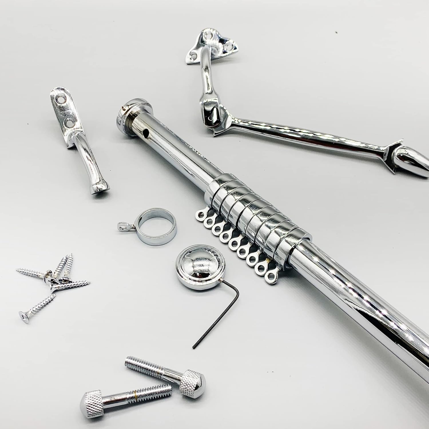 Heavy Duty Portiere Rod Solid for Doors 42 Inches Long for Curtains