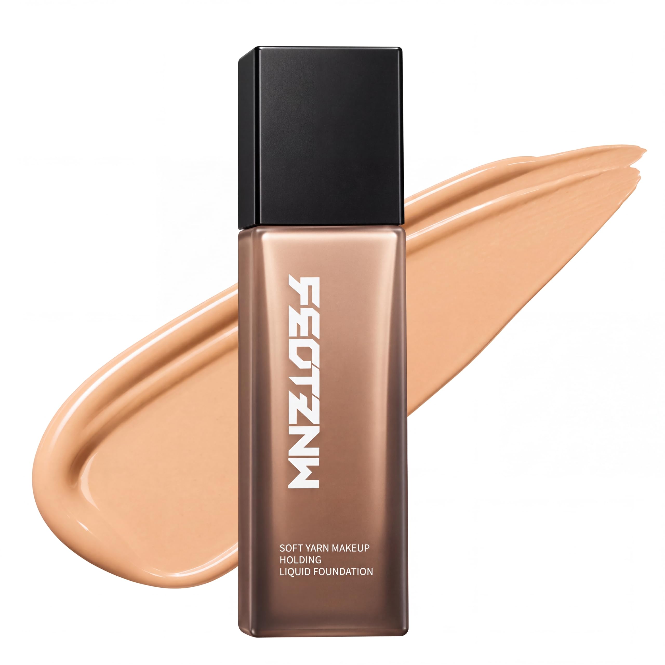 Feotznw Liquid Foundation Makeup Full Coverage Natural Beige 30ml