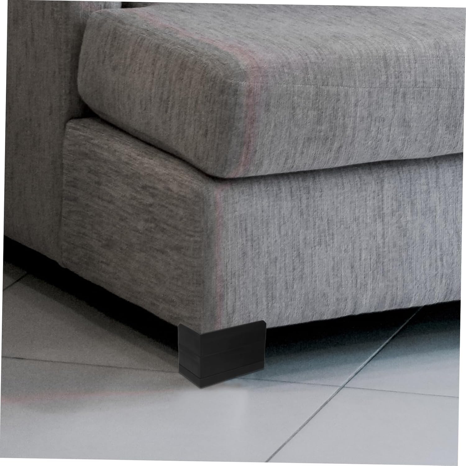 Garneck Furniture Lifter Bed Risers 4pcs Stackable Bed Frame Feet Risers for Height Enhancement