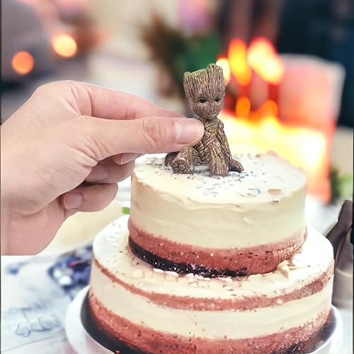 Miniatura 6 de ZEshops Juego de 2 figuras en miniatura de jardín de hadas sentado  Bonita estatua de PVC para niños, hogar, decoración de pasteles y decoración de