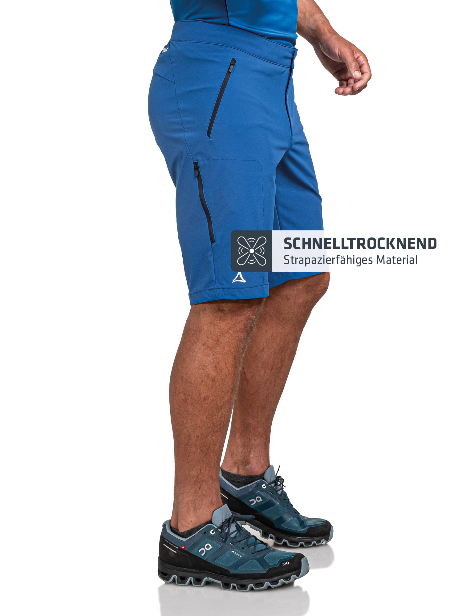 Schöffel Herren Shorts Hestad M, kurze Wanderhose mit elastischem Bund, schnell trocknende Outdoor Hose aus 4-Wege-Stretch
