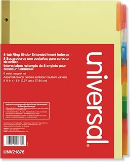 Universal Extended Insertable Tab Indexes