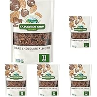 Vista 12 de Cascadian Farm Granola orgánica, cereal de almendras de chocolate oscuro, bolsa resellable, 11 onzas