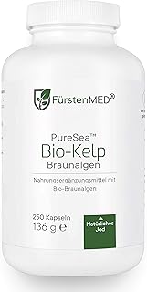 FürstenMED® Bio Kelp - Natürliches Jod aus Bio Braunalgen - 250 Vegane Hochdosierte Kapseln aus Deutschland - Laborgeprüft...