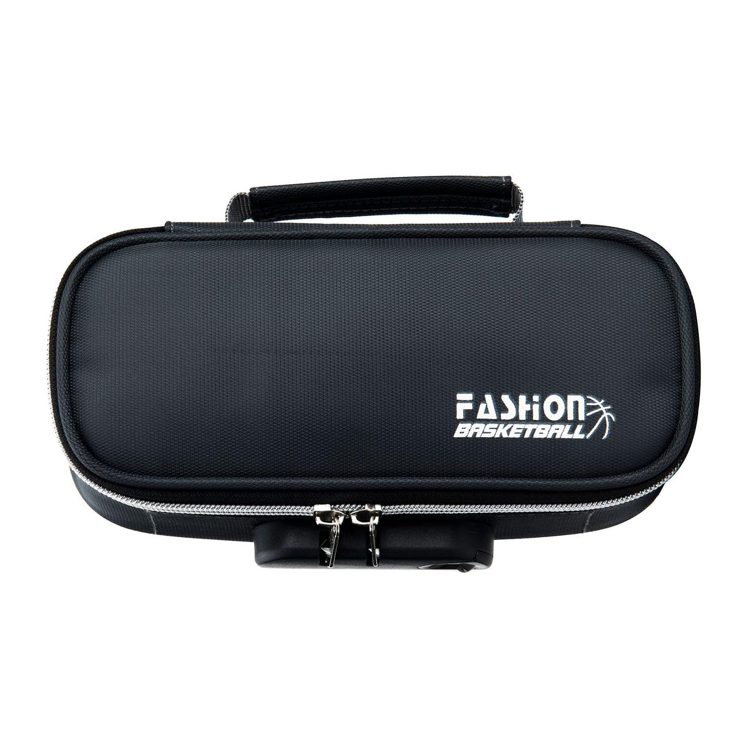 Password lock pencil case, large capacity black password lock pencil case, simple and stylish, multi-functional small item storage bag for school office and outdoor use