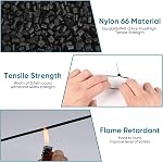 Câblodistributeurs 2000 Faites votre valise, 8 de pouce Zip Ties Noir, 200 x 3.6 mm Nylon longue boucles de liaison résistant aux UV auto-portant des attaches Zip avec résistance à la traction 40 lbs pour jardinage, bureau, atelier et plein air