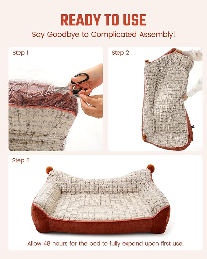 Cama Ortopédica para Perro Grande 43x32 Pulgadas Lavable miniatura 9