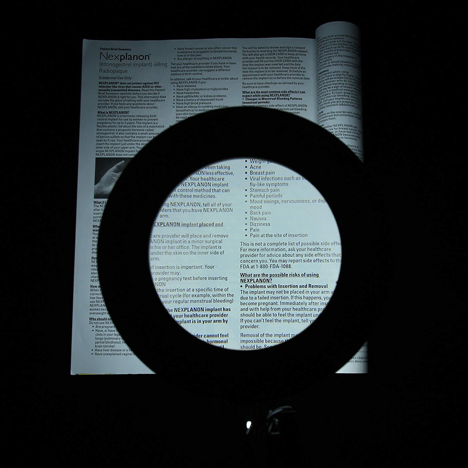 Lámpara de aumento LED con abrazadera, 1,500 lúmenes, regulable sin escalonamientos, 3 modos de color, brazo giratorio ajustable, luz de lupa iluminada para lectura, manualidades, trabajo cercano, 8 a