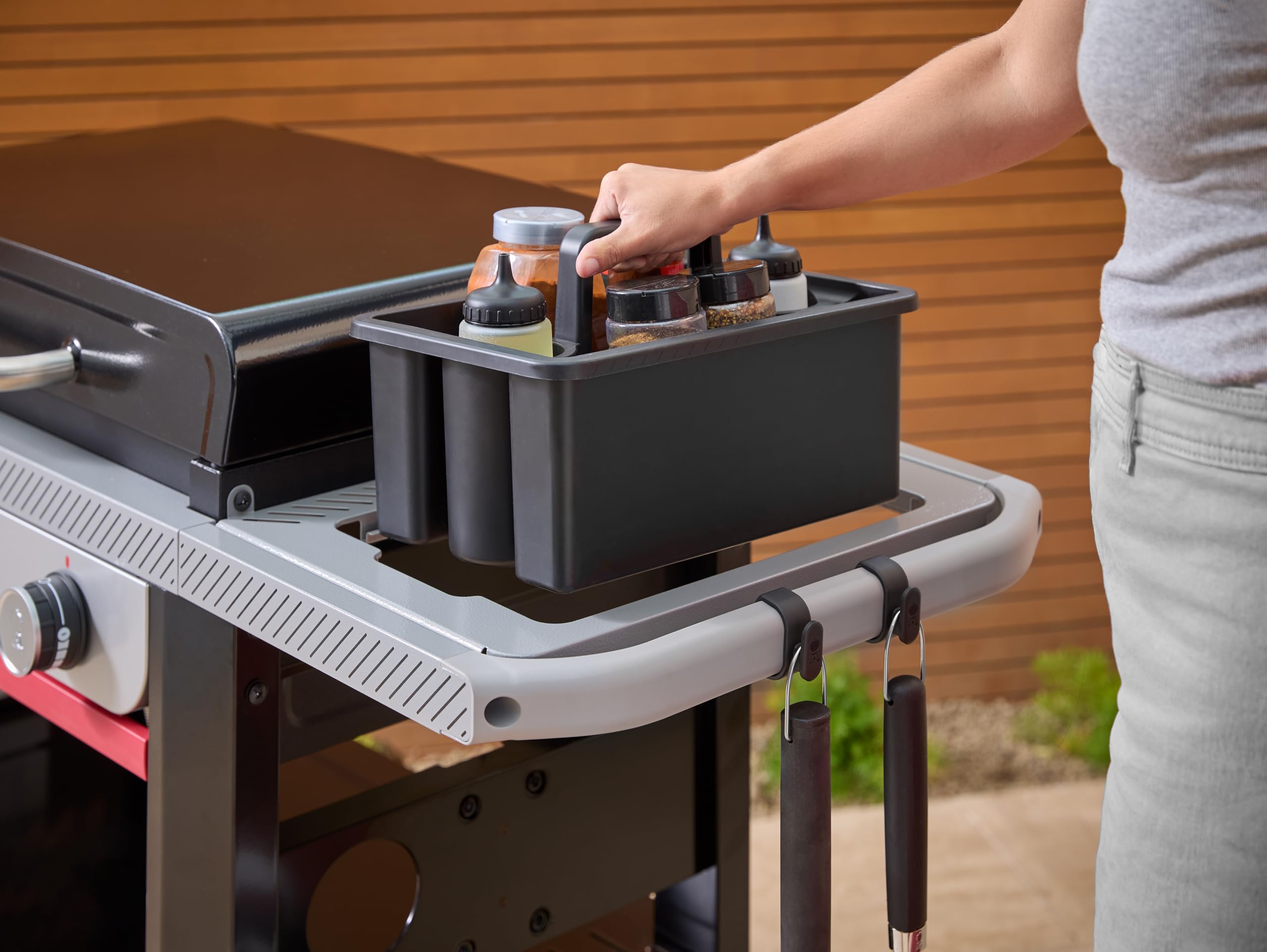 Weber Slate GP 71 cm Premium Plancha mit Untergestell und Rollen | 3 Brenner, Porzellanemaillierte Antihaft-Grillfläche, Durchgehende Hitzeverteilung, Multi-Zonen-System, 3252 cm² Grillfläche