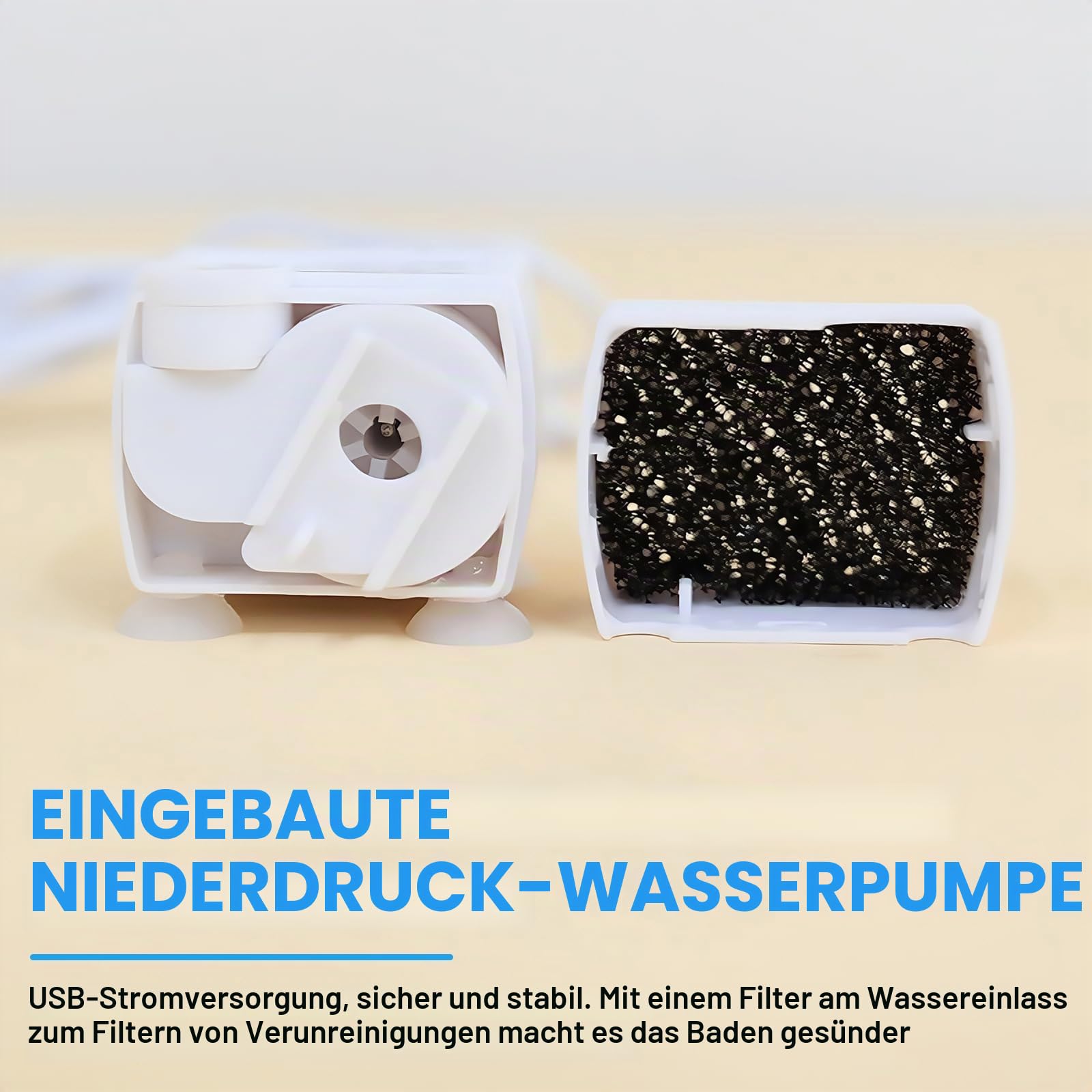 Wellensittich Dusche, Vogel Badehaus Badewanne, Vogeldusche Wellensittich, Wellensittich Badewanne, Automatische Haustier Vogeltränke, Multifunktionaler Vogeldusche Mit Zirkulierendem Wasser - Weiß