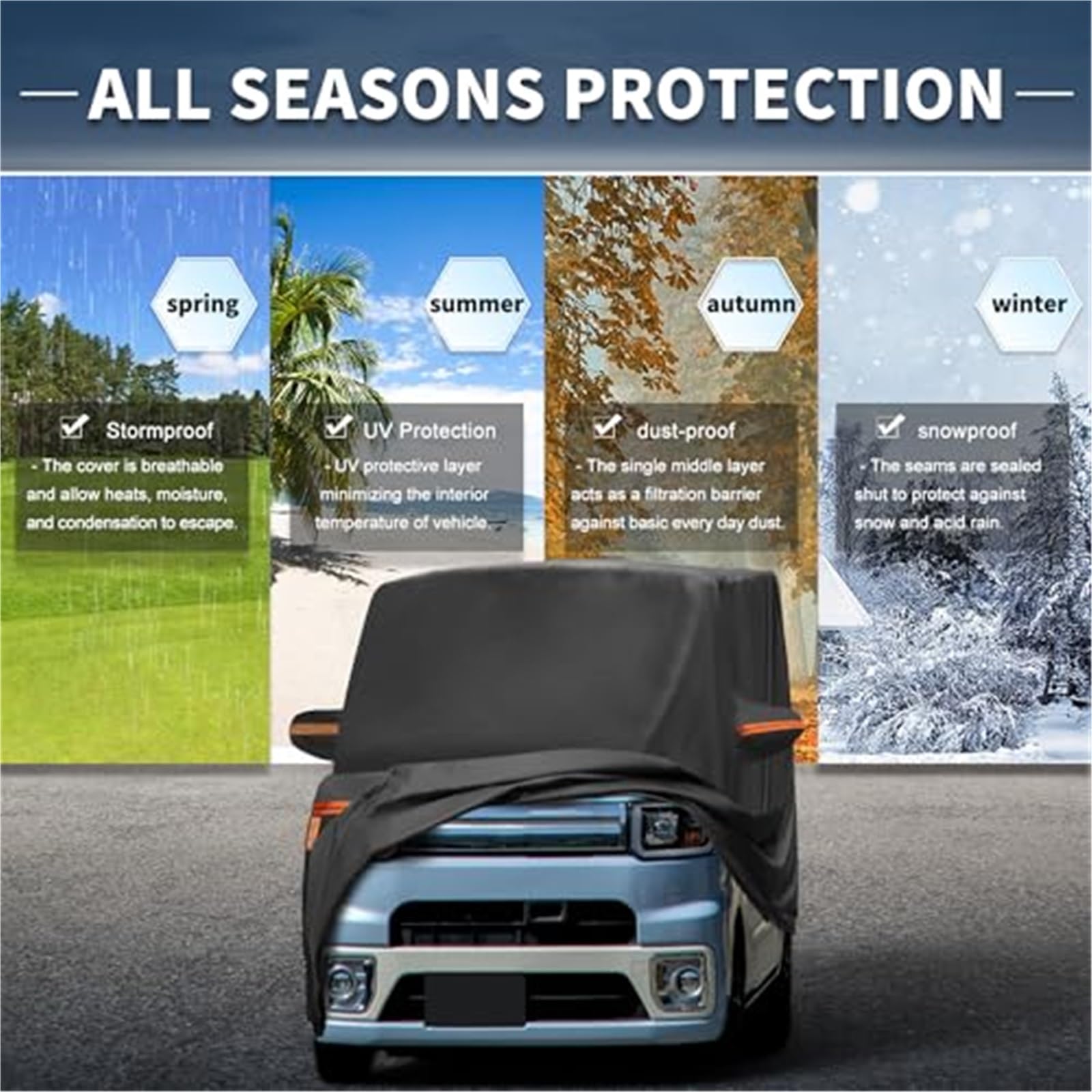 Pokrowiec na samochód, dla Daihatsu, obudź folię aluminiową