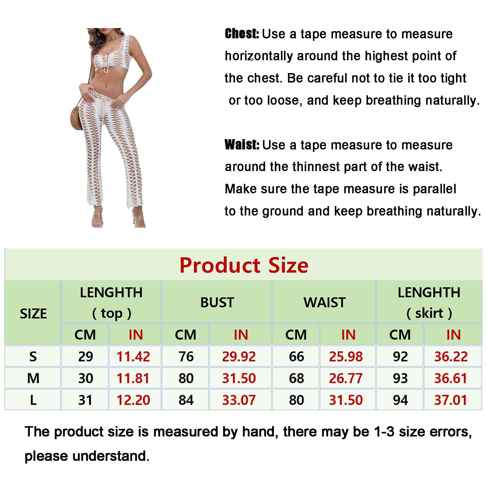 Donne Cover Up Set A Righe Senza Maniche Tubo Top E Pantaloni Crochet Set Spiaggia Vacanze Abiti