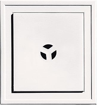 Builders Edge 130110003117 Slim Line Mounting Block 117, Bright White